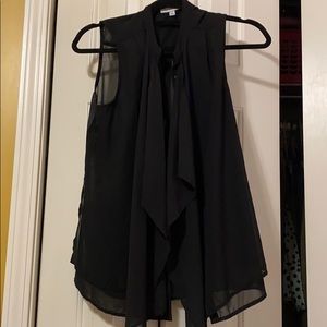 Black short sleeve blouse